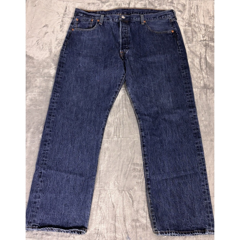 Levi's 501 Original Fit Jeans Mens W40 L30 Actual 40x29 Medium Wash Straight Leg